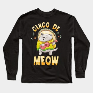 Cinco De Meow Long Sleeve T-Shirt